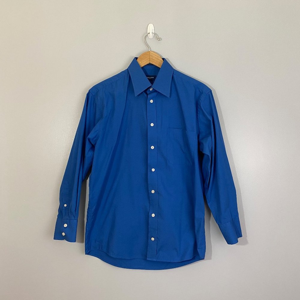 Rochas Paris 100% Cotton Dress Fit Button-Down